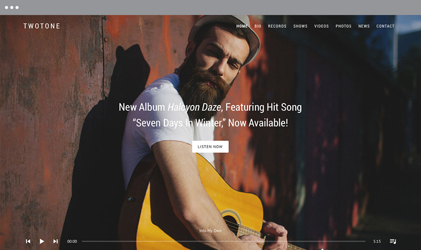 Twotone — WordPress Music Themes by AudioTheme