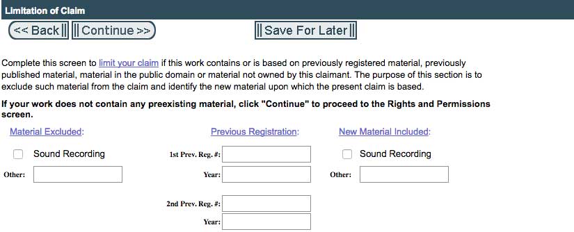 How to copyright music, limitation of claim