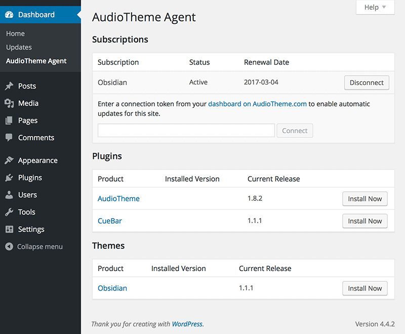 preview-audiotheme-agent