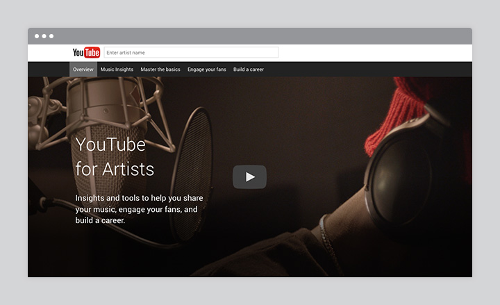 YouTube for Artists